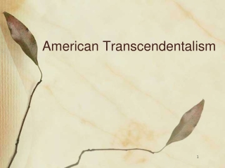 American Transcendentalism