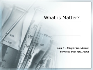 What is Matter?