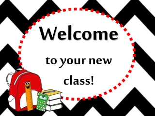 Welcome to your new  class!