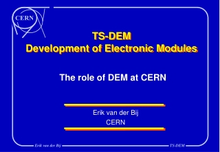 TS-DEM Development of Electronic Modules