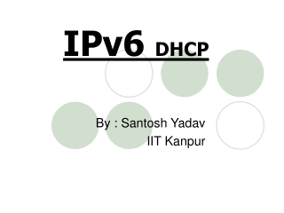 IPv6  DHCP