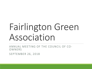 Fairlington Green Association