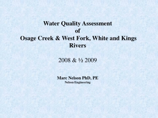 Funding provided by: Arkansas Natural Resources Commission, EPA 319 Grant Program To :