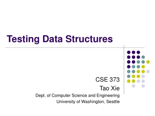 Testing Data Structures