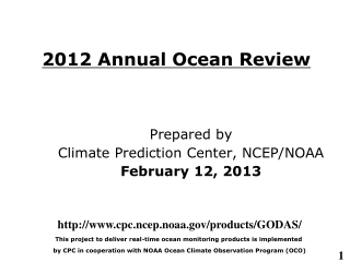 2012 Annual Ocean Review