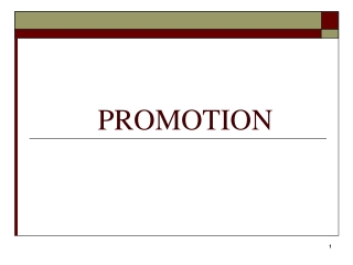 PROMOTION