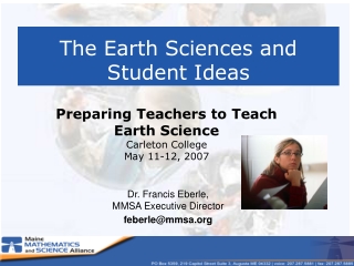 The Earth Sciences and Student Ideas