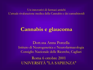 Cannabis e glaucoma