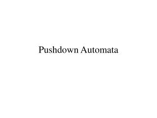 Pushdown Automata