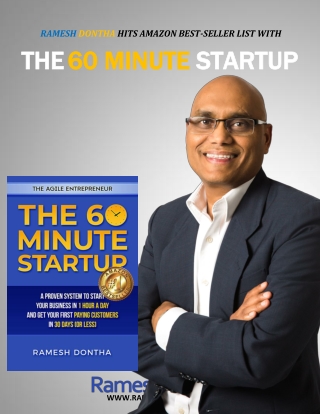 Ramesh Dontha Hits Amazon Best Seller List With 'The 60 Minute Startup'