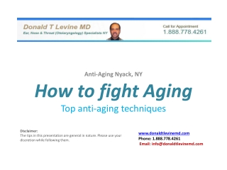 How to fight Aging - Top anti-aging techniques