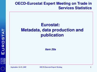 OECD-Eurostat Expert Meeting on Trade in Services Statistics