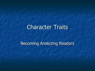 Character Traits