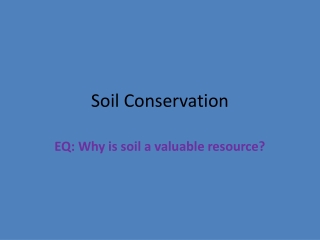 Soil Conservation