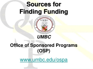 Sources for  Finding Funding