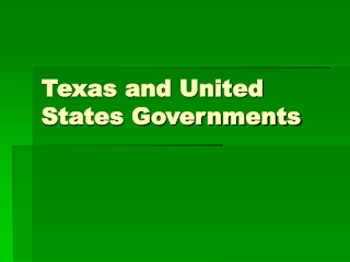 Texas and United States Governments