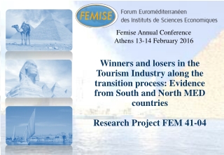 Femise Annual Conference Athens 13-14 February 2016