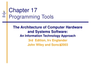 Chapter 17 Programming Tools