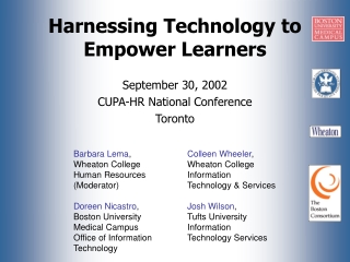 Harnessing Technology to Empower Learners