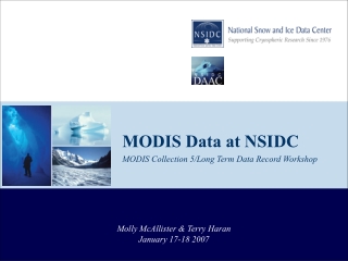 MODIS Data at NSIDC