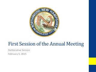 First Session of the Annual Meeting