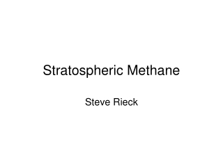 Stratospheric Methane