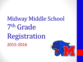 Midway Middle School 7 th  Grade Registration