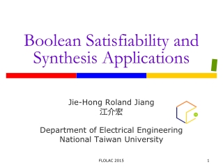 Boolean Satisfiability and Synthesis Applications