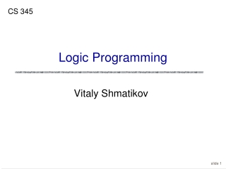 Logic Programming