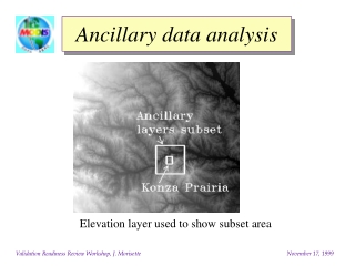 Ancillary data analysis