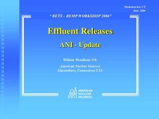 Effluent Releases ANI - Update