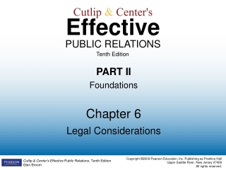 Cutlip  &amp;  Center's Effective PUBLIC RELATIONS