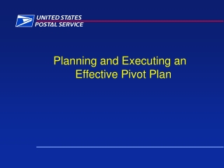 Planning and Executing an Effective Pivot Plan