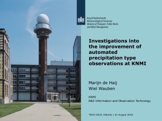 Investigations into the improvement of automated precipitation type observations at KNMI