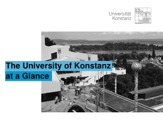 The University  of  Konstanz at a  Glance