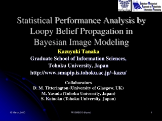 Statistical Performance Analysis by Loopy Belief Propagation in  Bayesian Image Modeling
