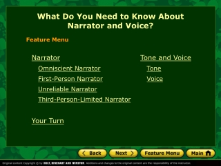 What Do You Need to Know About  Narrator and Voice?