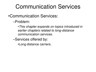 Communication Services