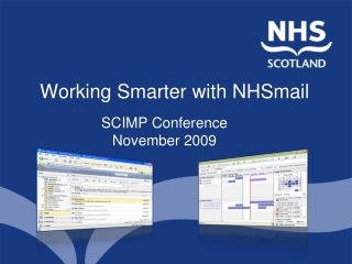 Working Smarter with NHSmail