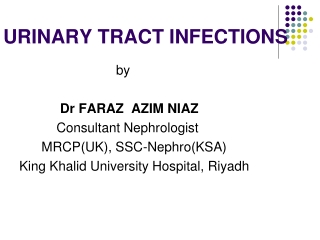 URINARY TRACT INFECTIONS