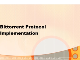 Bittorrent Protocol Implementation