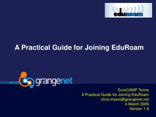A Practical Guide for Joining EduRoam