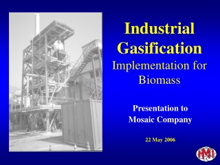 Industrial Gasification Implementation for Biomass