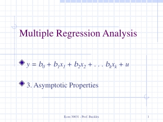 Multiple Regression Analysis