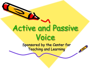 Active and Passive Voice