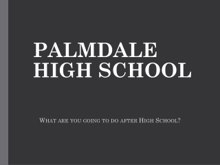 PALMDALE HIGH SCHOOL