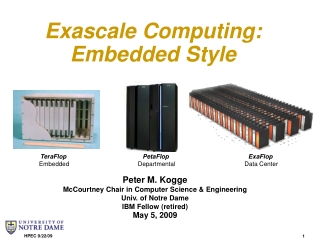 Exascale Computing: Embedded Style