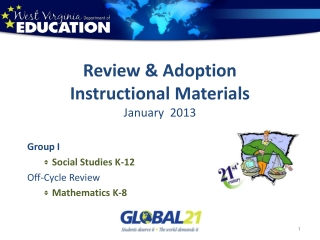 Review &amp; Adoption Instructional Materials January  2013