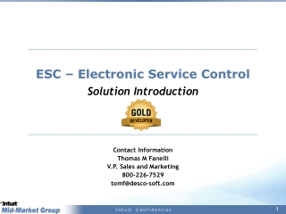 ESC – Electronic Service Control