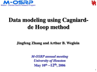 Data modeling using Cagniard-de Hoop method